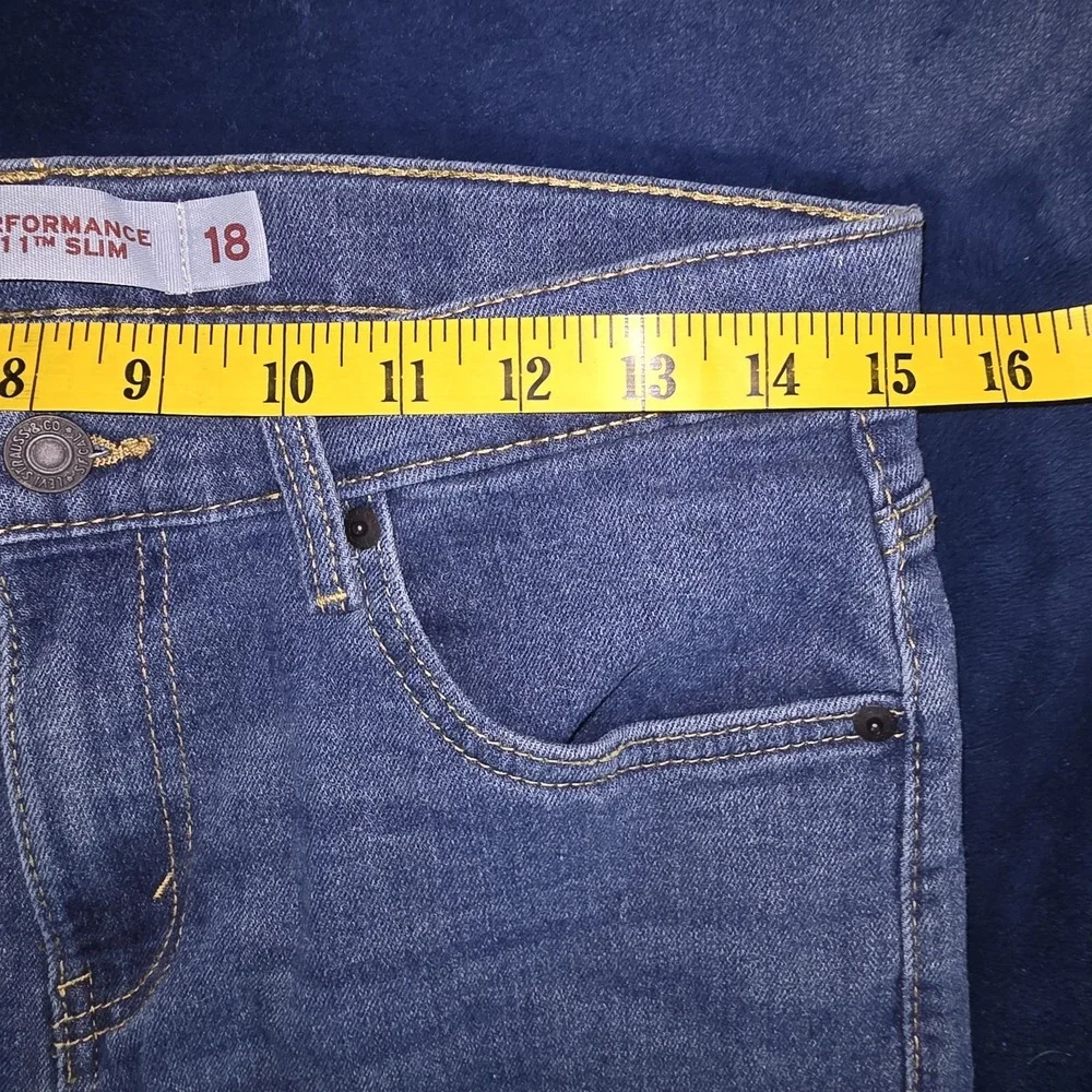 Levi's 511 Performance‎ Slim Fit Jeans Blue Zip Fly W29